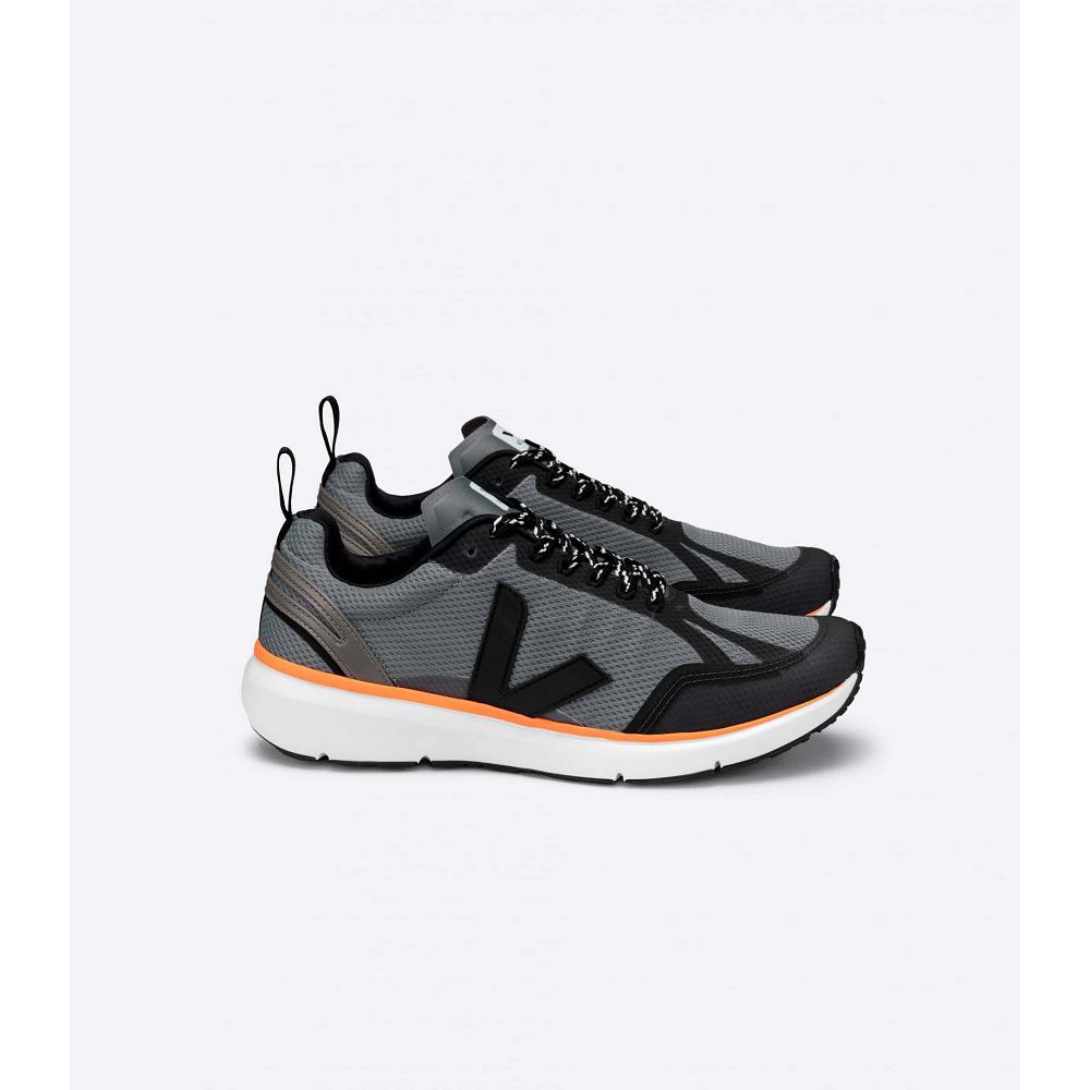 Women\'s Veja CONDOR 2 ALVEOMESH Shoes Black/Orange | SG 490JPQ